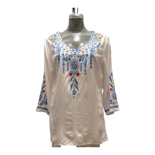 10544 Blusa Priya Bordada Blanco